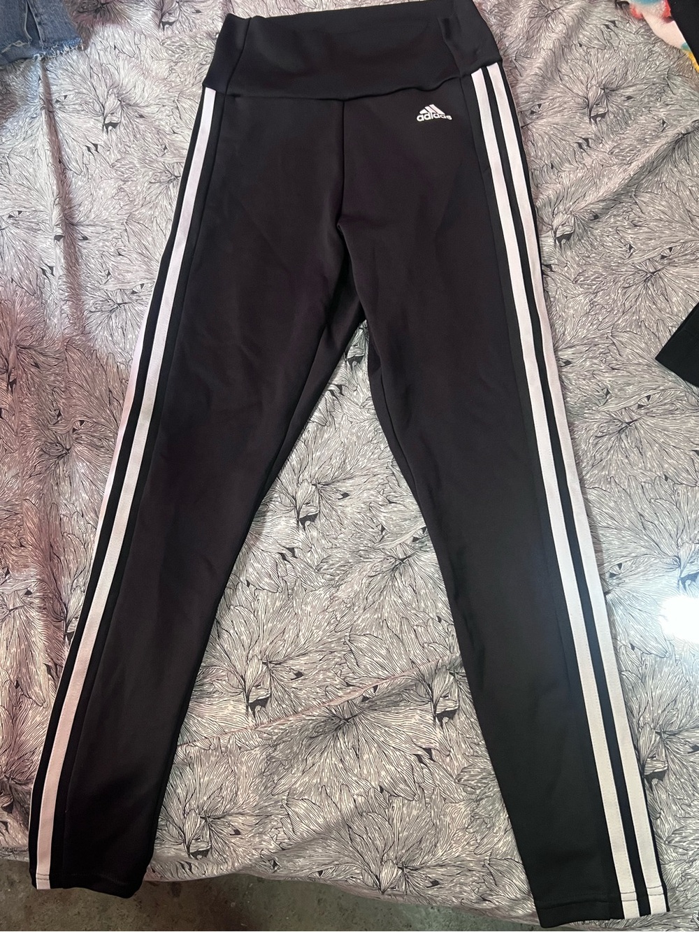 adidas Black Girls' Leggings XS